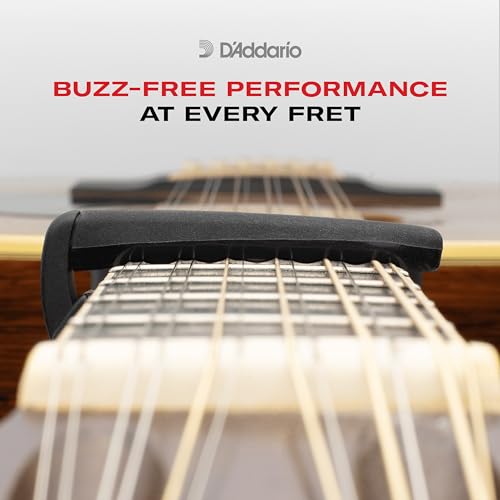 Planet Waves D’Addario Guitar Capo – NS Lite Classical - Ultralight for 6 String Classical Acoustic Guitars with Nylon Strings - Micrometer Tension Adjustment - Black - Image 2