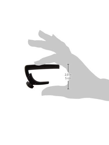 Planet Waves D’Addario Guitar Capo – NS Lite Classical - Ultralight for 6 String Classical Acoustic Guitars with Nylon Strings - Micrometer Tension Adjustment - Black - Image 3