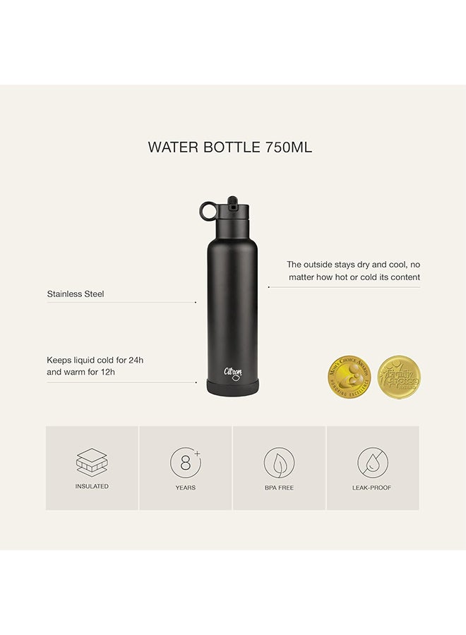 Citron Stainless Steel Water Bottle 750ml - Purple - Durable Double-Walled Thermos Bottle - BPA-Free, Leakproof & Eco-Friendly - Long-Lasting Hot & Cold Retention  - Image 3