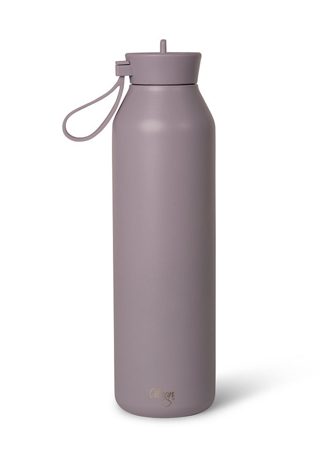 Citron Stainless Steel Water Bottle 750ml - Purple - Durable Double-Walled Thermos Bottle - BPA-Free, Leakproof & Eco-Friendly - Long-Lasting Hot & Cold Retention  - Image 1