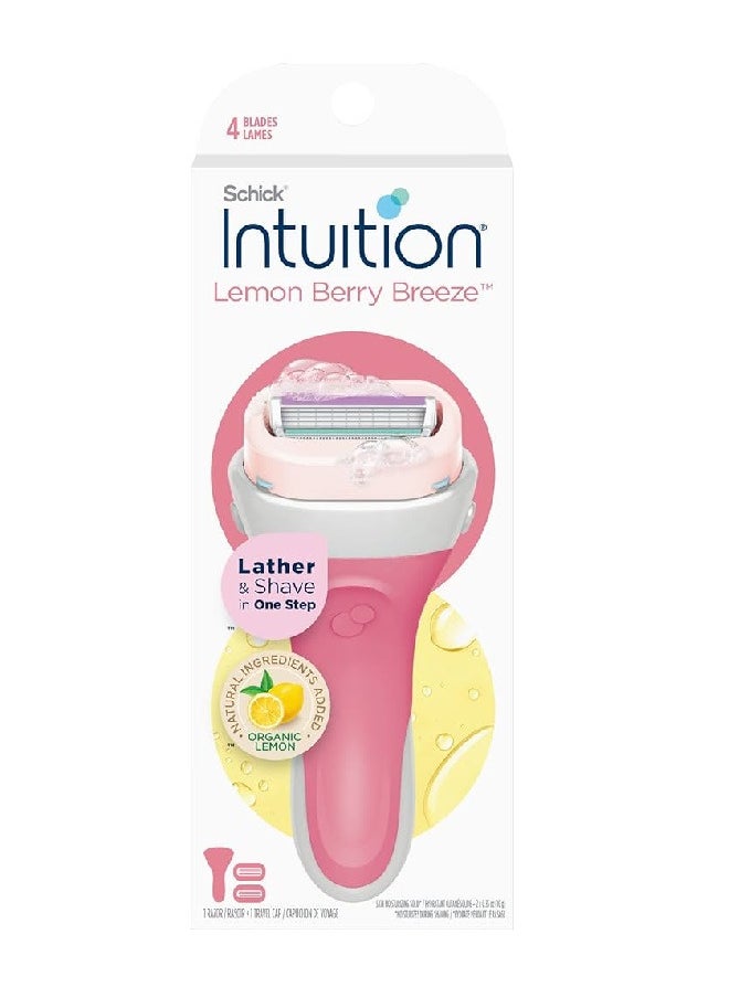 schick - Intuition Lemon Berry Breeze Razors for Women - Image 1