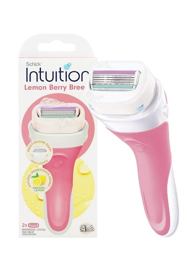 schick - Intuition Lemon Berry Breeze Razors for Women - Image 1