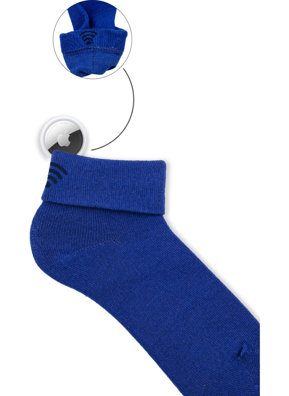 Bross Kids 5-Pack Airtag Excluded Pocket Booties Socks ONL-02620  - Image 3