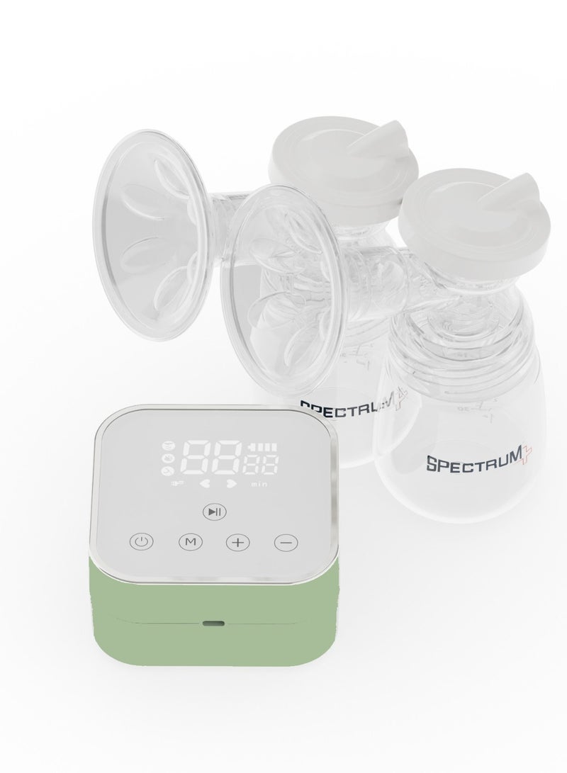Spectrum Electric Breast Pump Easy Comfort Natural Breast Pump Breastfeeding Pump with 4 Modes & 9 Levels, Ultra-Quiet, BPA Free, Rechargeable Breast Milk Pump for Home and Travel - Image 1