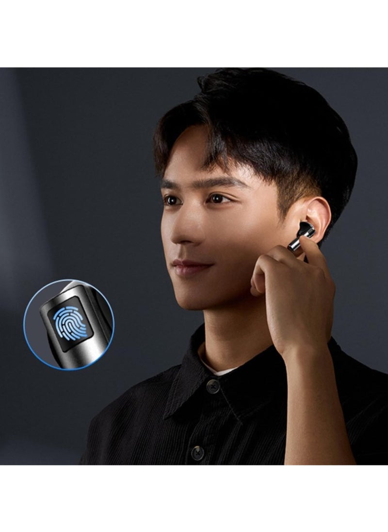 Remax Mena - Wireless Earbuds Bluetooth Earphones, 13mm Drivers with Big Bass, BT V5.3, Stereo Sound, 5-Hour Playtime for Gaming, Music, Calls - True Wireless Earphones with Fast Charging (Black) - Image 1