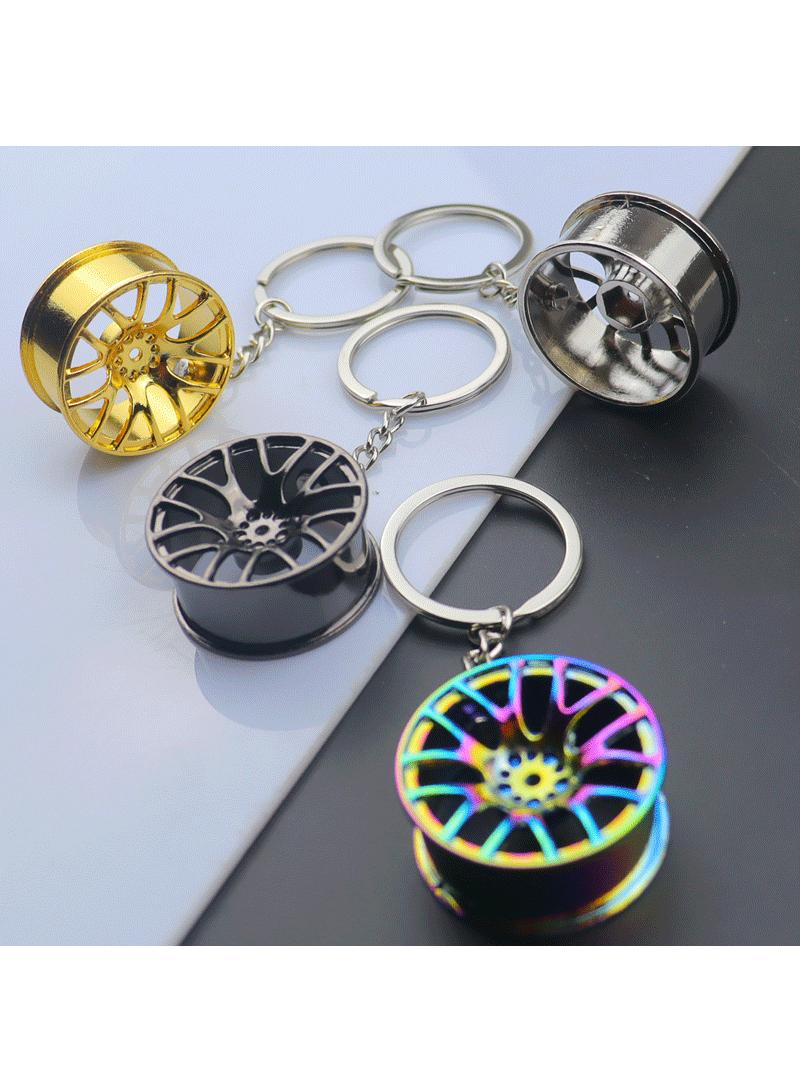 general 4-Piece Zinc Alloy 3D Hubs Keychain Set 37mm  - Image 3