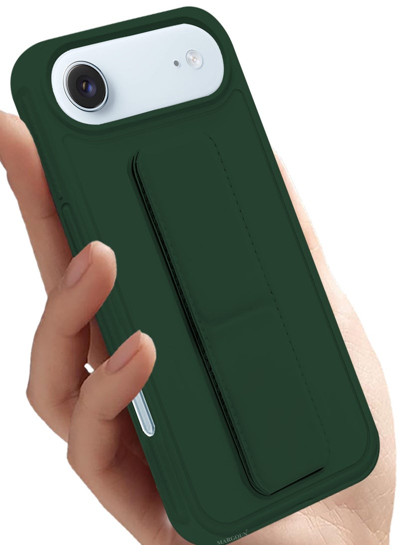CATANES 2 Packs Premium PU Leather Case for iPhone 17 Air with Stand Function Shockproof and Anti Scratch Finger Grip with Privacy Screen Protector - Image 5