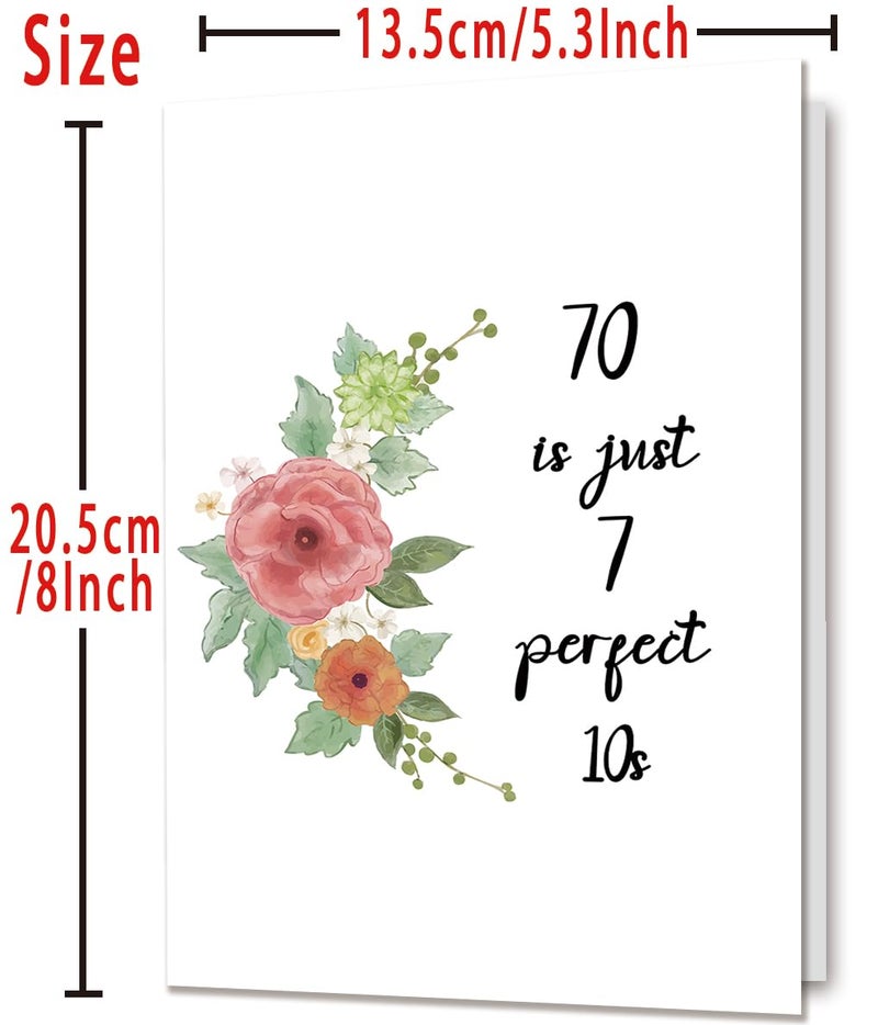 Mcduldul Funny 70th Birthday Card Gifts for Women | Happy 70th Birthday Decorations for Her Wife Mom Aunt Sister Friend Grandma | Best Gifts for 70 Year Old Woman - Image 4