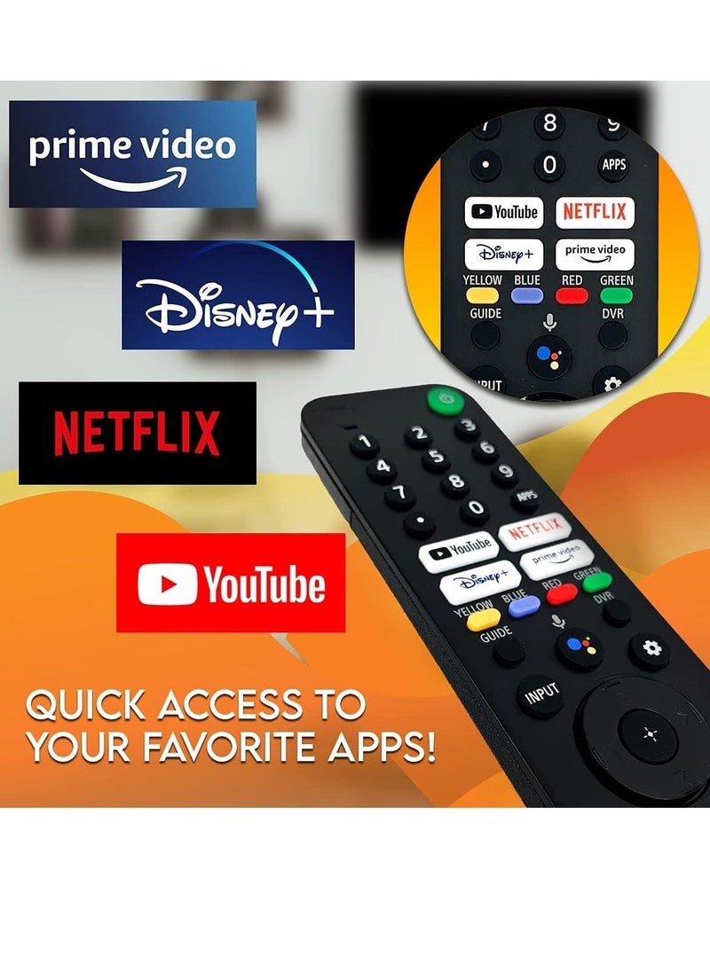 ELTRAZONE Remote Control for Sony Bravia TVs – Compatible with KD-43X80J, XR-50X90J, XR-55A80J & More – Includes Netflix, Disney+, Prime Video, YouTube Buttons - Image 3