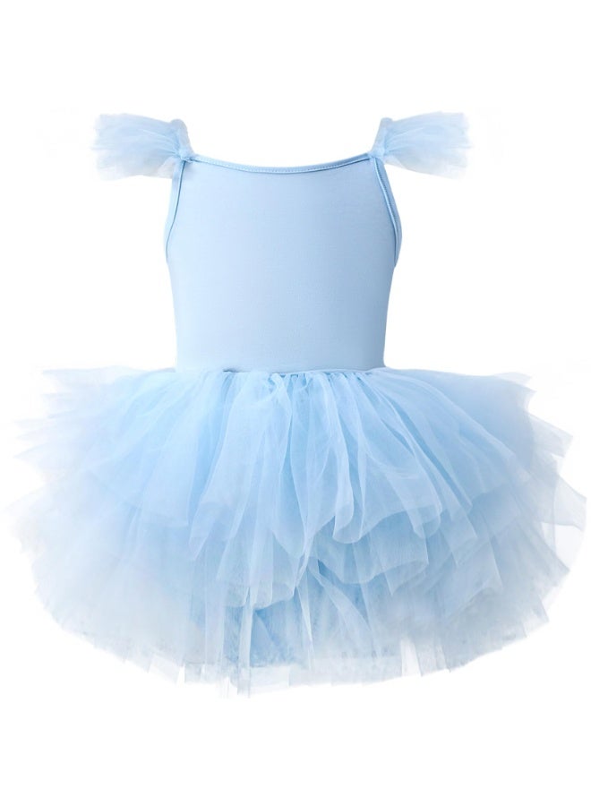 Dance Ballet Tutu Leotard Ballerina Outfit for Girls Toddler Dance Tutu Dress Princess Dress   5-6 Years - Image 1