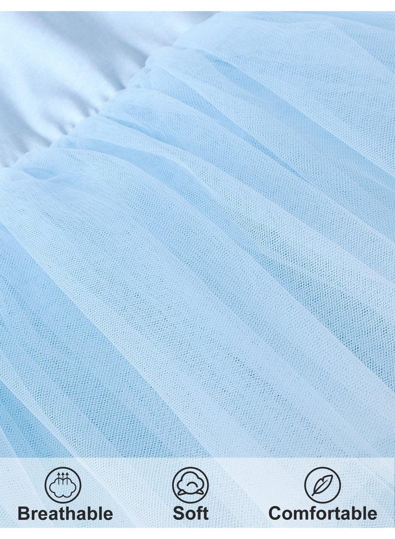 Dance Ballet Tutu Leotard Ballerina Outfit for Girls Toddler Dance Tutu Dress Princess Dress   5-6 Years - Image 3