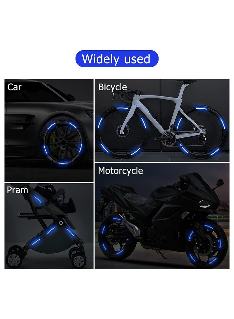 Excefore Reflective Car Wheel Rim Stickers 20pcs Night Safety Warning Car Stickers Anti-Scratch Reflective Stickers Car Motorcycle Wheel Safety Decorative Car Decals Universal for Car Vehicle Truck - Image 3