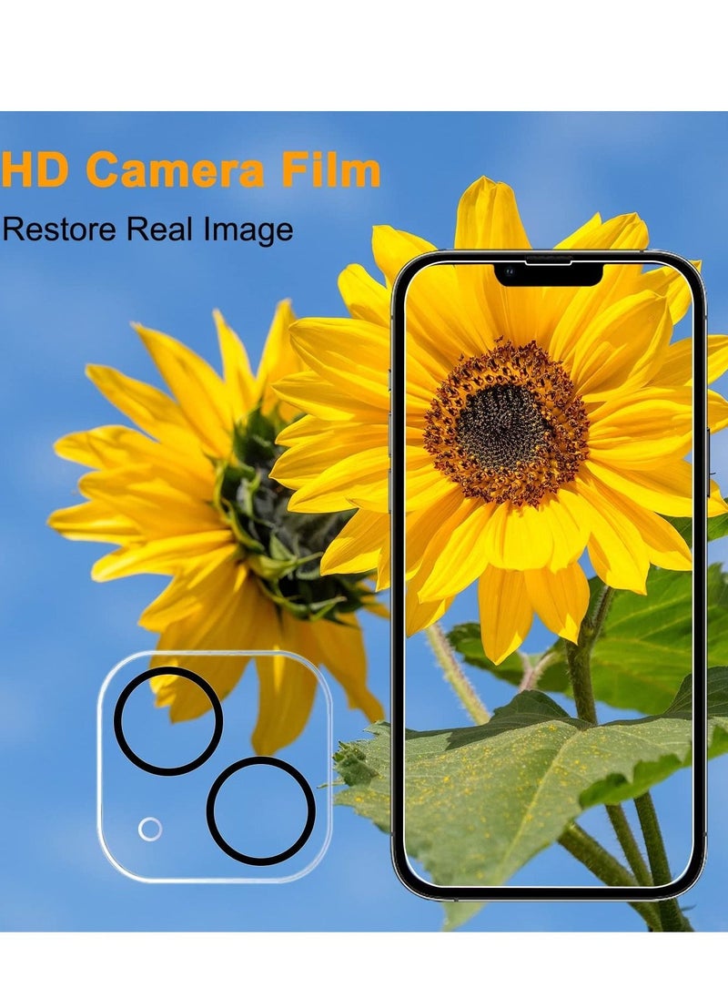 Generic - [2+2 Pack] iPhone 14 Plus Privacy Screen Protector with Camera Lens Protector Full Coverage Anti-Spy Tempered Glass Film 9H Hardness Upgrade Edge Protection Easy Installation Bubble Free Specially De - Image 1