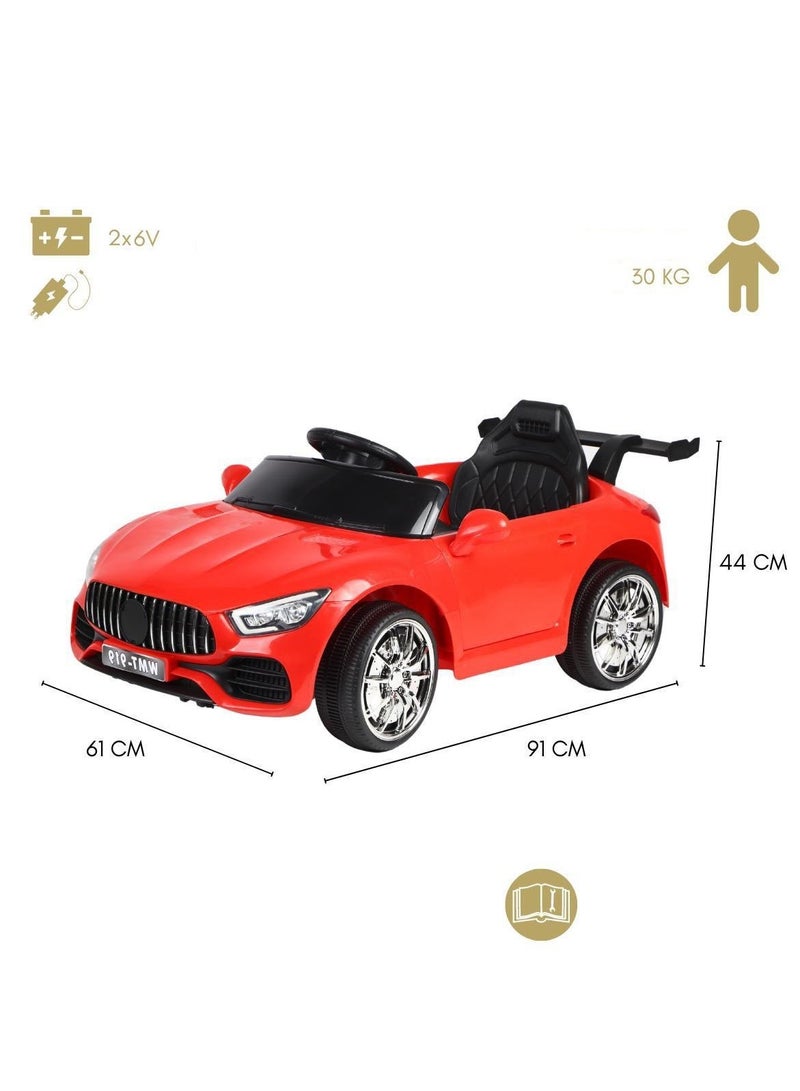 BABYCARA 12V Battery Rechargeable Operated Sports Ride on Car for Kids with Remote Controller Music Sound & Light Electric  2 to 5 Years  - Image 3