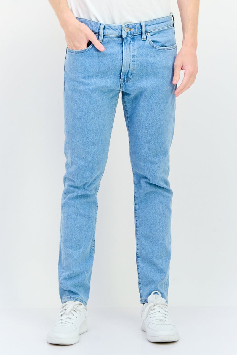 DOCKERS Men Skinny Fit Washed Stretchable Denim Jeans, Blue  - Image 1