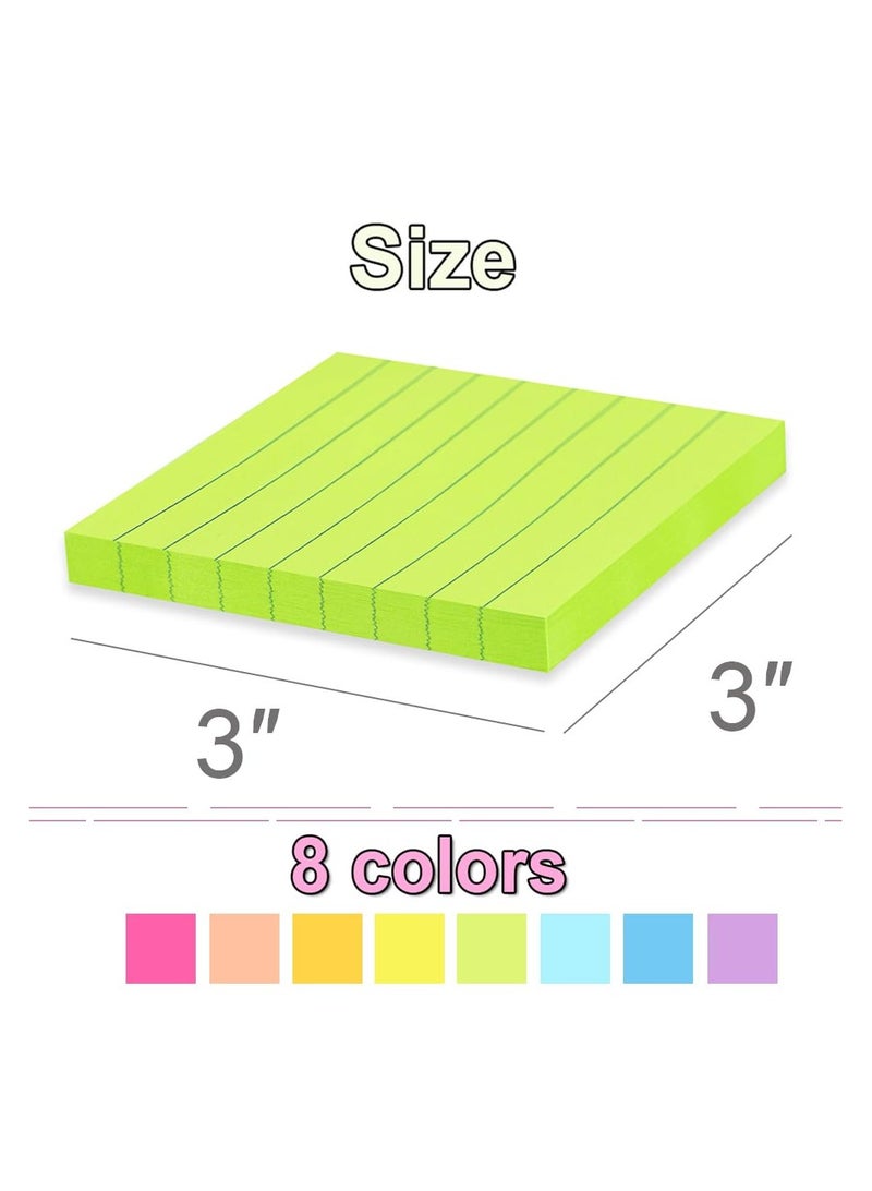 فلوشرينيك 720 قطعة من الملاحظات اللاصقة ， مجموعة الملاحظات اللاصقة ， دفاتر ملاحظات لاصقة ذاتية الالتصاق، ملاحظات مناسبة للمكاتب والمنازل والمدارس ， 45 ورقة/عبوة، 16 عبوة - Image 3