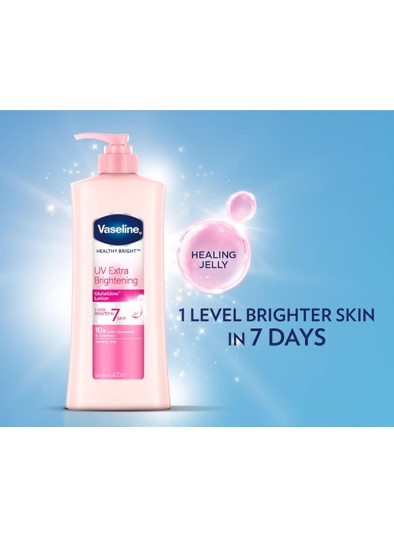 فازلين صحي مشرق الأشعة فوق البنفسجية اضافية اشراق غلوتا توهج لوشن الجسم - Image 1
