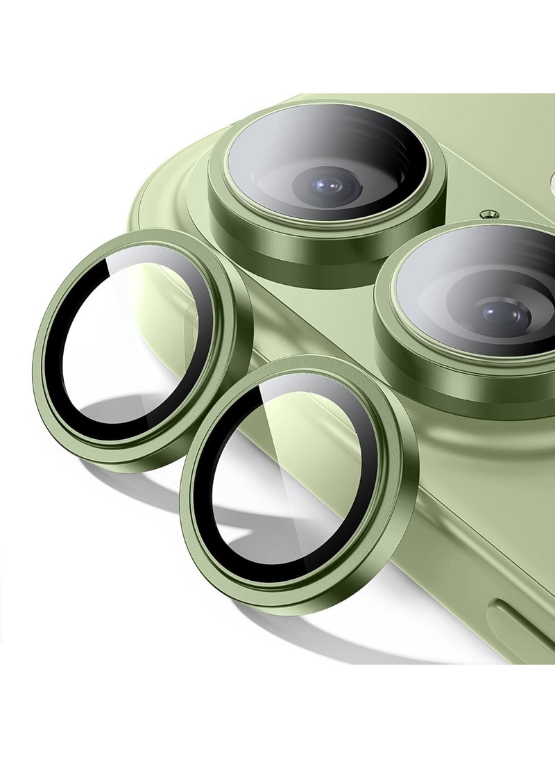 iPhone 17 Lens Protector [Shatterproof 9H Tempered Glass] Invisible Ultra Clarity Cover,Light green - Image 1