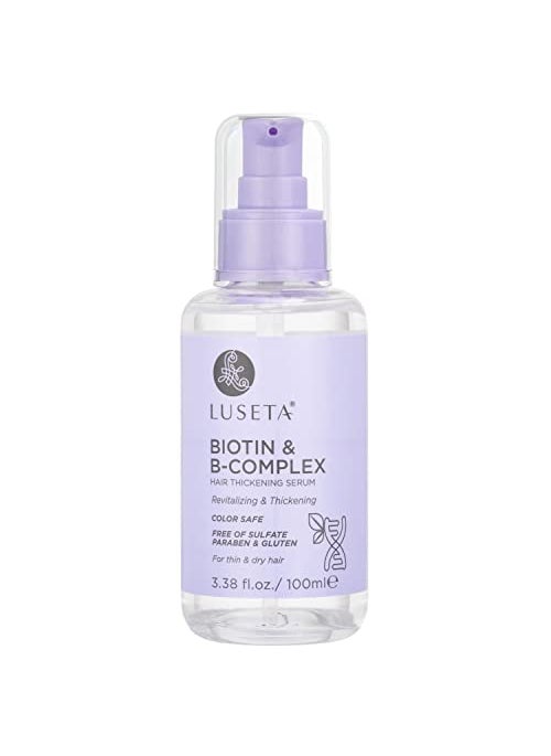L LUSETA Luseta Biotin B-Complex Hair Oil Thickening & Strengthening for Thin and Dry Hair Promote Hair Growth 3.38oz 