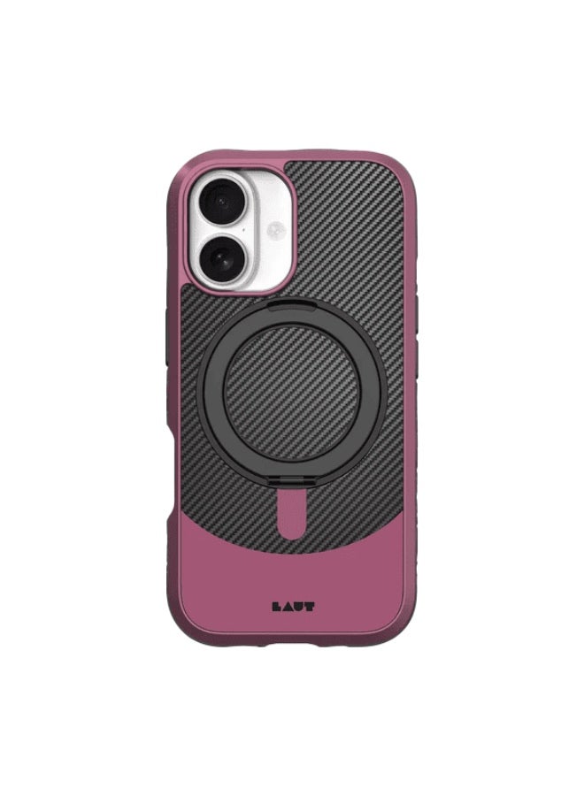 لوت حافظة Laut CARBON MATTER لهاتف iPhone 17 - أحمر نبيذي - Image 1