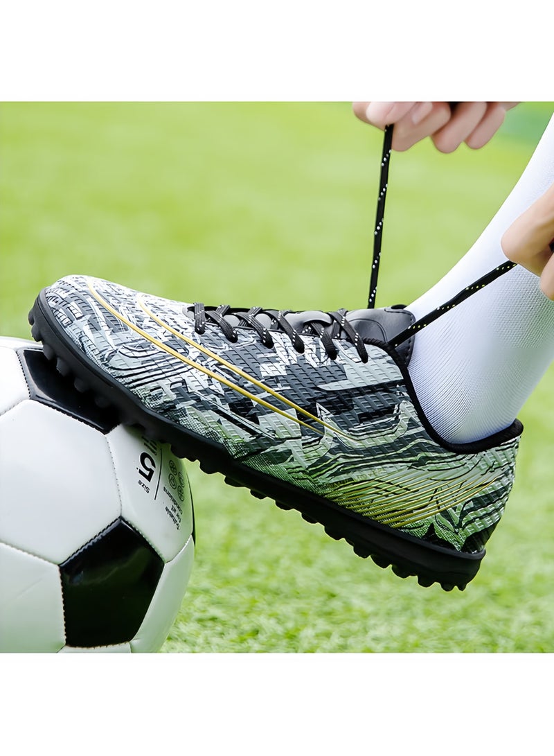 SKT Shiketro Men's and Women's Youth Competition Short Spike Training Shoes for Campus, Physical Education Class, and Artificial Turf Soccer Boots - Image 3