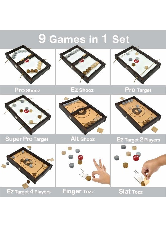 I'm Shooz n TOZZ: Wooden Multi Tabletop Indoor Portable Board Games for Kids and Family - Image 2