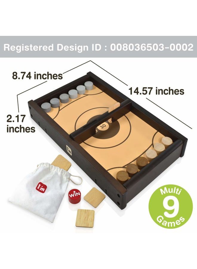 I'm Shooz n TOZZ: Wooden Multi Tabletop Indoor Portable Board Games for Kids and Family - Image 3