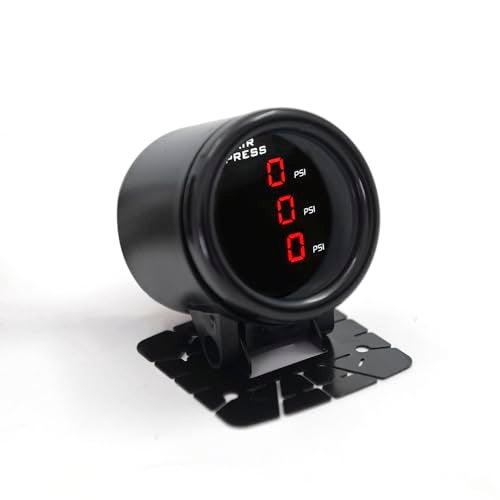 ZHSYMX LCD Three Pressure Air Pressure Gauge 290 PSI Air Pressure Gauge Kit- for Air Ride Suspension Systems -2Inch 0-290PSI with 3Pcs 1/8NPT Sensors and 16.5ft Sensor Cable LCD Red - Image 2