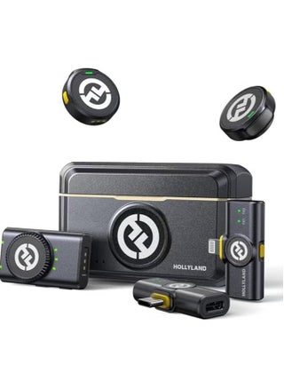 Hollyland LARK M2 Wireless Microphone for iPhone, Android and Camera, 48KHz 24Bit Hi-Fi Audio, 1000ft LOS Range, Noise Cancellation, 40H Duration for Vlogging, black Version - pzsku/ZC46F488FB5B759C414EEZ/45/1748609594/e459c6a5-71b1-43a7-8c7e-48c9e17527ba