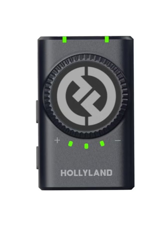 Hollyland LARK M2 Wireless Microphone for iPhone, Android and Camera, 48KHz 24Bit Hi-Fi Audio, 1000ft LOS Range, Noise Cancellation, 40H Duration for Vlogging, black Version