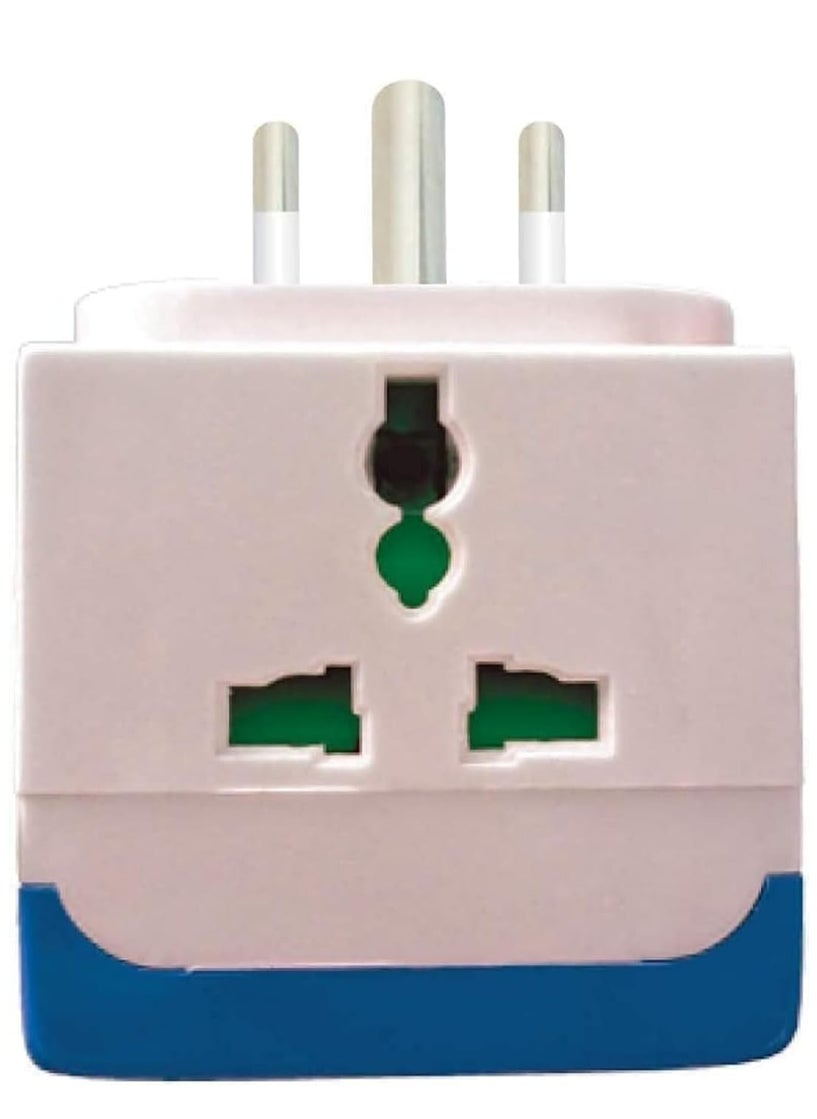 Generic 3Way Universal Socket Adapter Individual Switches LED Indicator 10 Amp Round and Flat Plug Compatible  - Image 3