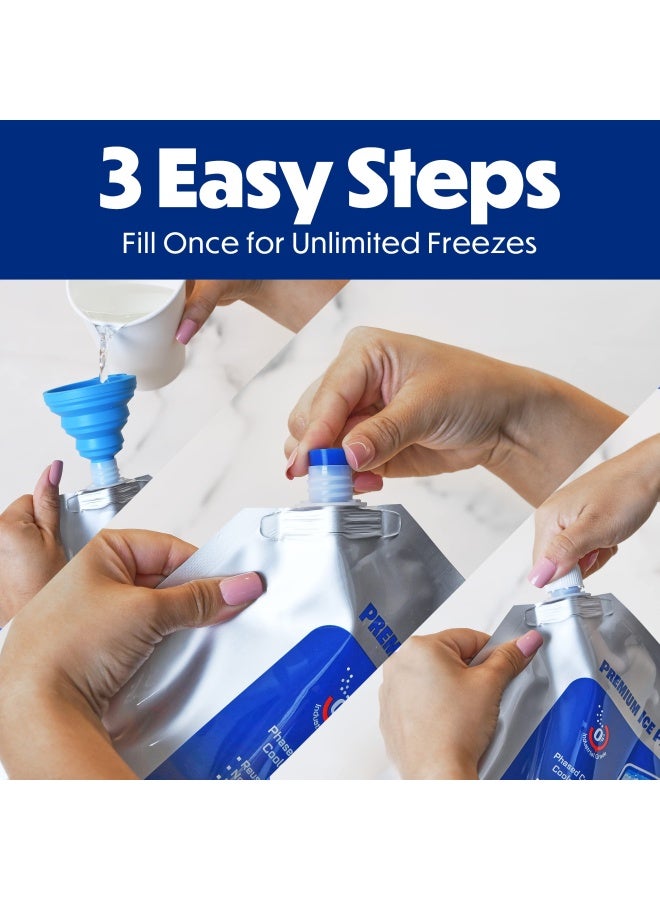 Cooler Shock Set Of 5  Lunch Bag Size Ice Packs High Performance 18 Degree Fahrenheit Using Phase Change Science To Achieve 8 10 Hour Cooling Avoid Spoilage So You Can Eat Your Lunch - Image 4