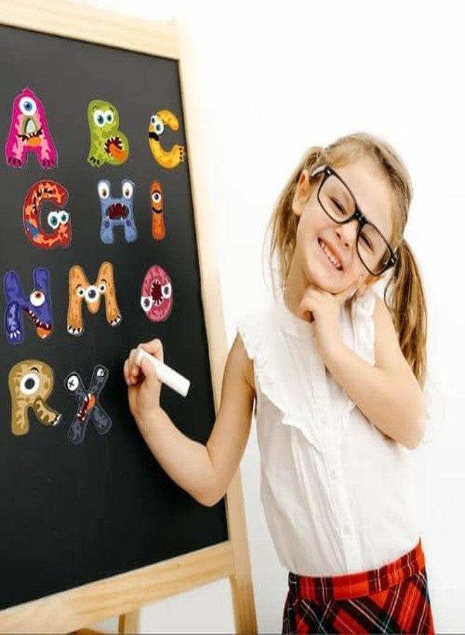 ARIDAM Magnetic Alphabet Letters, Colorful Monster Design, Educational Learning Toy for Kids, Chalkboard Compatible,Spelling Toy for Refrigerator, Blackboard & Metal Surfaces, Ideal - Image 1
