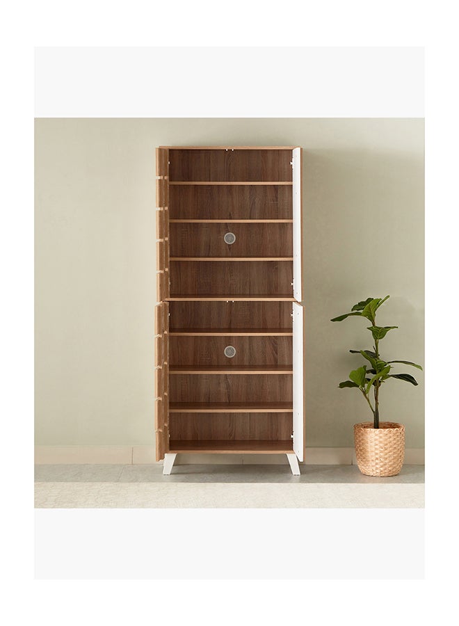 Home Box Alford 24-Pair Tall Shoe Cabinet with 4 Doors 74 x 177 x 35 cm - Image 4