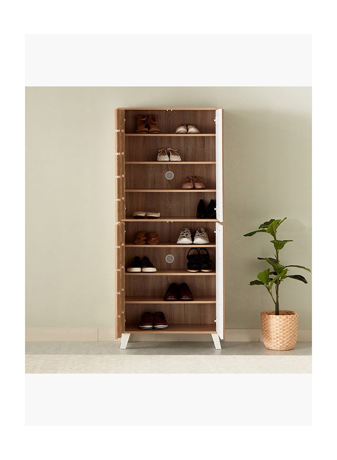 Home Box Alford 24-Pair Tall Shoe Cabinet with 4 Doors 74 x 177 x 35 cm - Image 3