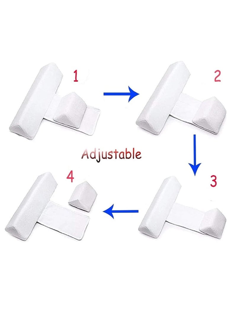 MIXDE - Baby Side Sleeper Wedge, Baby Adjustable Anti Roll Pillow The 45° Inclined Triangle Support Design, Removable and Washable with Hidden Zipper for 0~3 Years Old - Image 1