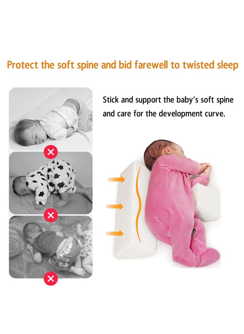 MIXDE - Baby Side Sleeper Wedge, Baby Adjustable Anti Roll Pillow The 45° Inclined Triangle Support Design, Removable and Washable with Hidden Zipper for 0~3 Years Old - Image 1