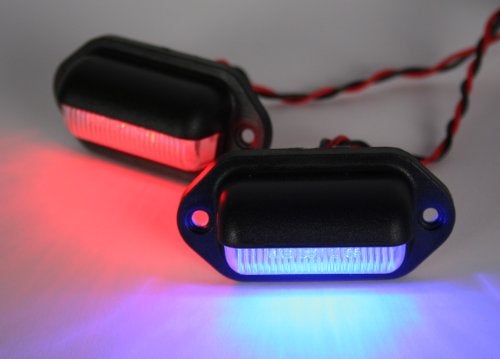 Pilotlights.net LED Convenience Courtesy LED Light - RED LEDs - Waterproof, Compact 12vdc Fixture Truck, Auto, RV, Aircraft lighting - Image 5