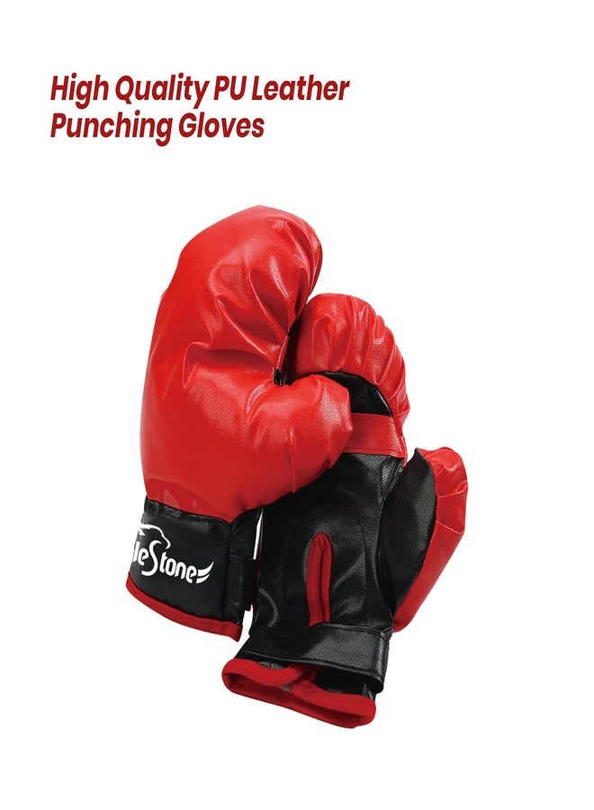 EagleStone Inflatable Kids Punching Bag with Boxing Gloves Set, 47" High Free Standing Bounce Back Bag for MMA, Karate, Taekwondo and Kick, Gifts for Kids, Boys and Girls - Image 4