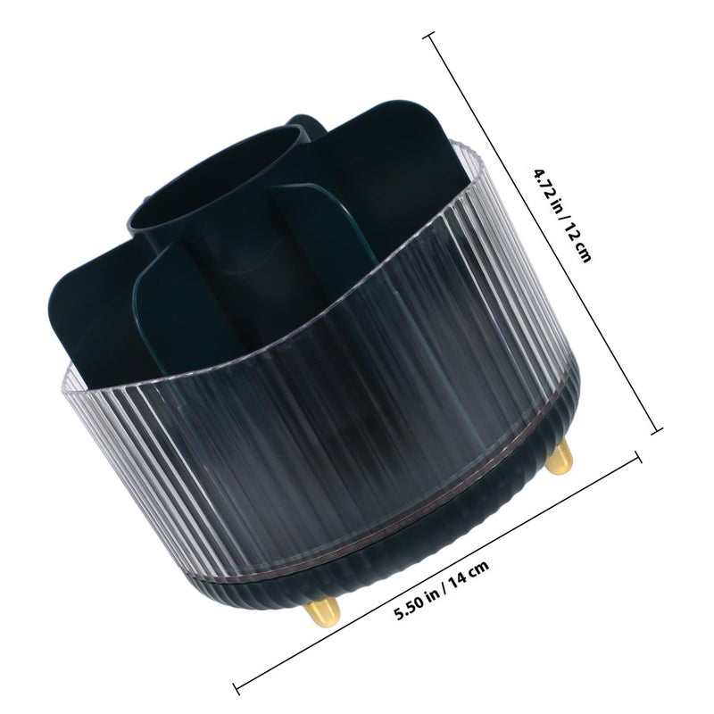 Rotatable Makeup Brush Holder Organizer Cosmetic Brush Cup for Bathroom Vanity - Image 3