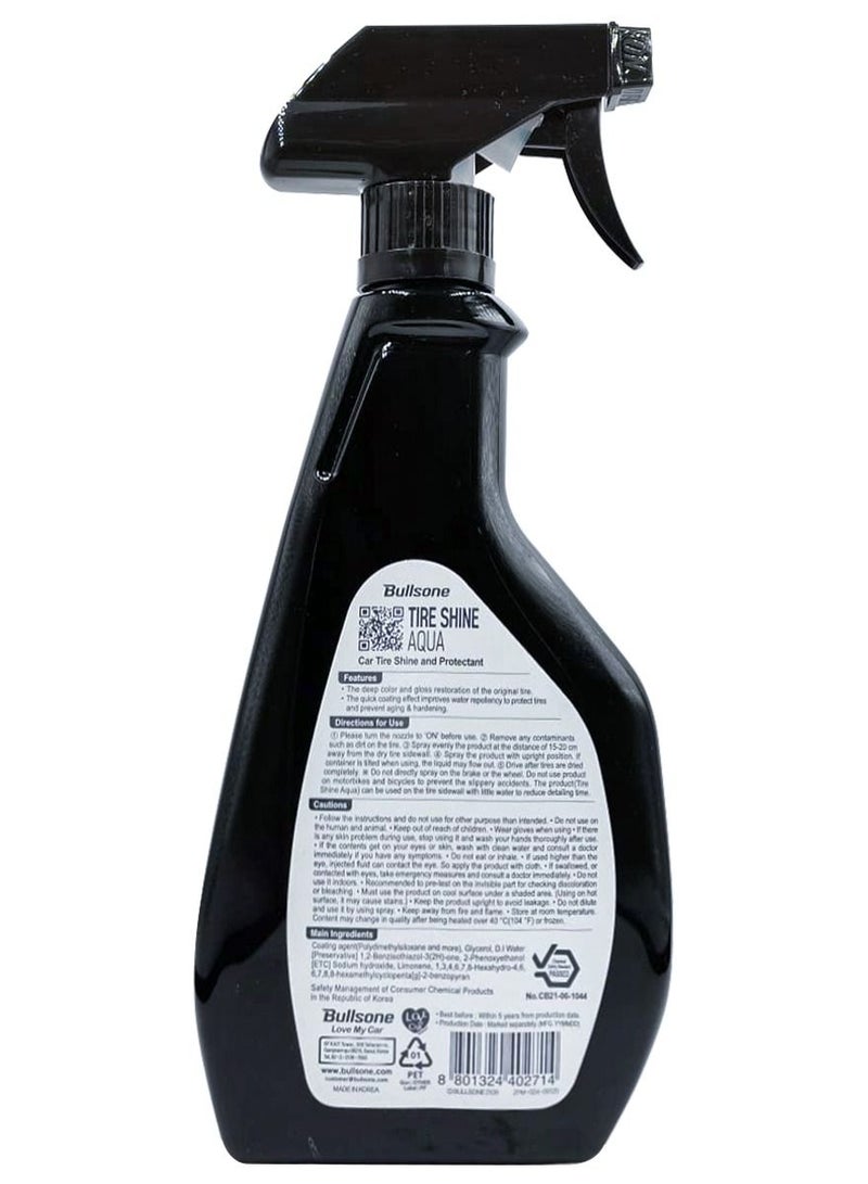 بولسون بخاخ إطارات بولسون شاين أكوا عالي اللمعان بمظهر رطب، 600 مل - Image 4