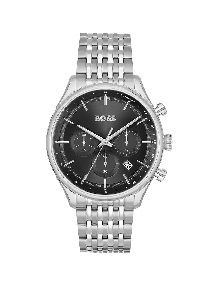 HUGO BOSS Men's Chronograph Round Shape Stainless Steel Wrist Watch 1514082 - 45 Mm - Image 2