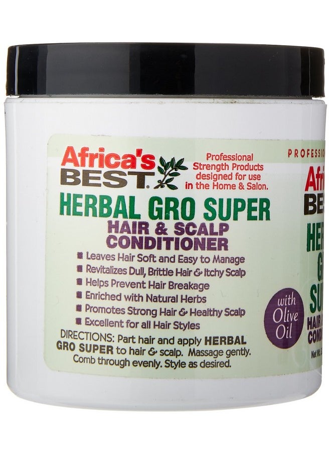 Africa's BEST Africa's Best Maximum Strength Super Gro Hair & Scalp Conditioner, 5.25 oz,Yellow,38422  - Image 3