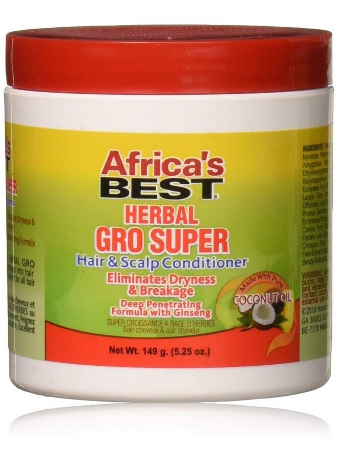 Africa's BEST Africa's Best Maximum Strength Super Gro Hair & Scalp Conditioner, 5.25 oz,Yellow,38422  - Image 1
