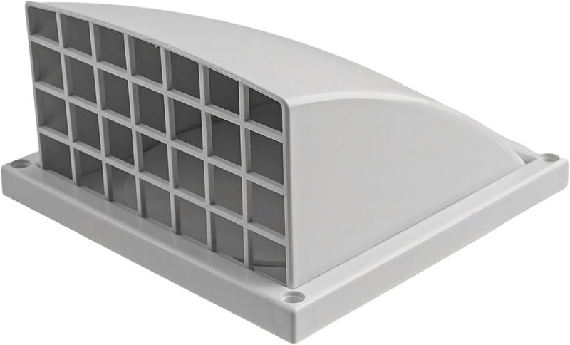 ABS Wall Vent Grille With Valve Weatherproof Exhaust Outlet For Kitchen Bathroom 150MM White - Image 3
