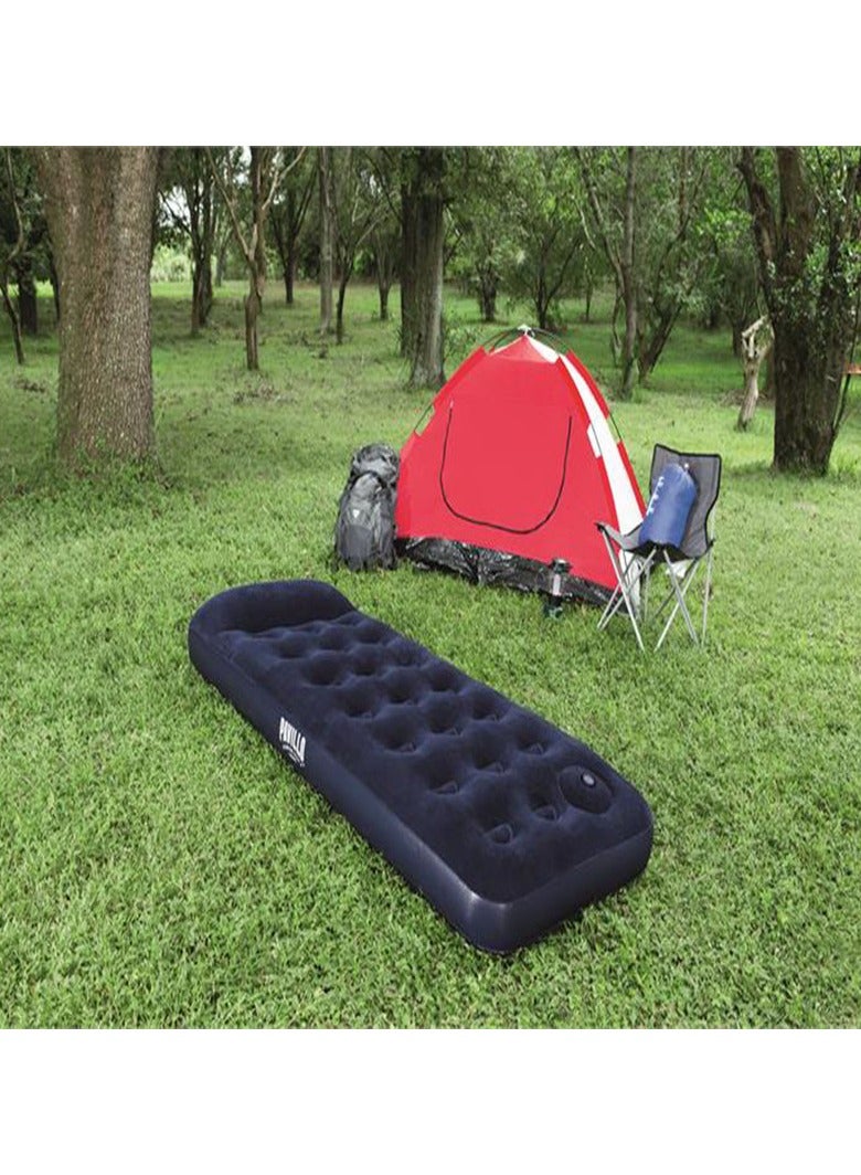Bestway Easy Inflate Flocked Air Bed/Single Built in foot Pump 185X76X22Cm -26-67223 - Image 3