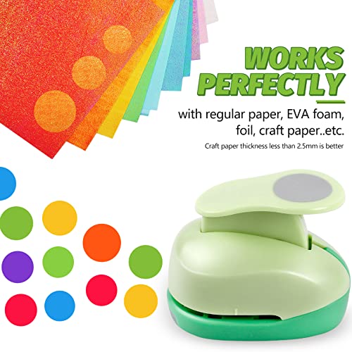 UCEC Paper Punch, 3 Inch XL Size Circle Punch Large Hole Puncher Paper Circles Craft Puncher Handmade Paper Punches for Crafting Scrapbooking Cards Arts Fun Projects Back to School Supplies - Image 5