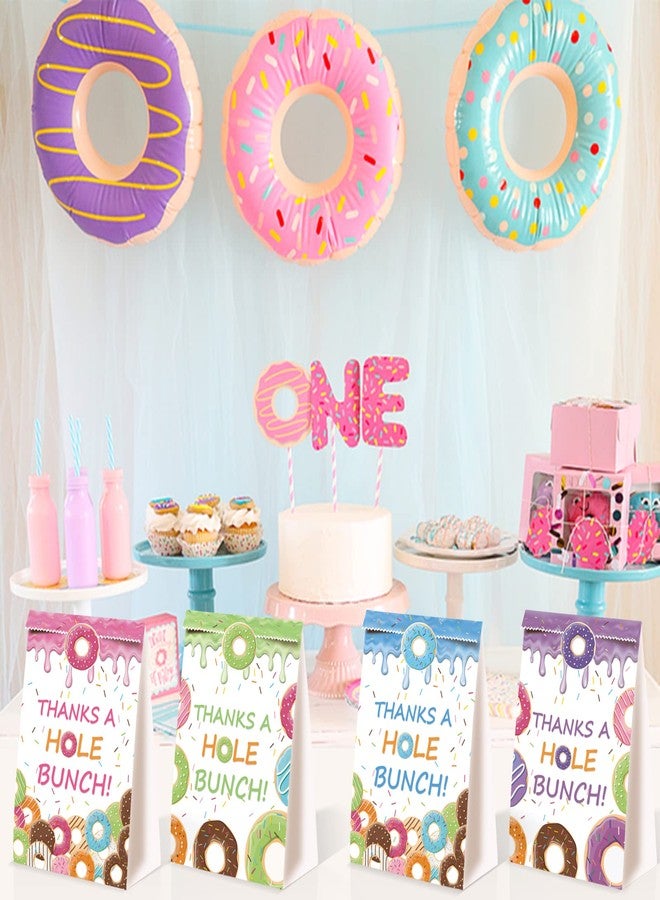 BQC 24Pcs Donut Goody Bags - Thanks A Hole Bunch Theme Party Favors and Decorations - Grow Up Party Supplies for Girls Kids - Image 3