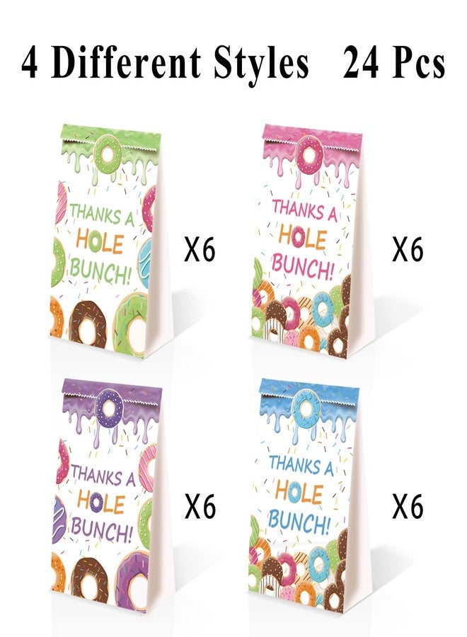 BQC 24Pcs Donut Goody Bags - Thanks A Hole Bunch Theme Party Favors and Decorations - Grow Up Party Supplies for Girls Kids - Image 5