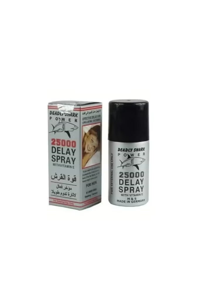 Deadly Shark Power 25000 Delay Spray with Vitamin E for Men